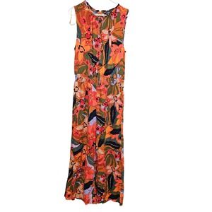 MSK Sleeveless Floral Jumpsuit Women's Size XL